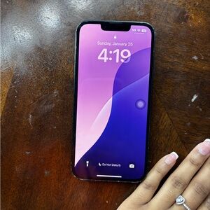 Apple Smartphone with Black Frame